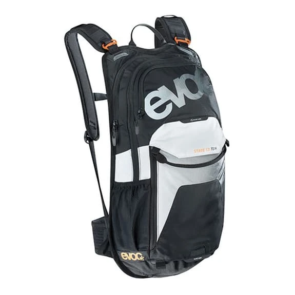 Evoc Stage 12L Team Backpack White Black 1 Evoc Stage 12L Team Backpack White Black