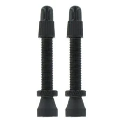 VAR Tubeless Aluminium Valves 44mm Black (2 Pack)