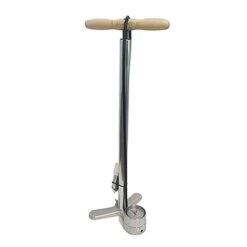 Foot Pump Lezyne Alloy Floor Drive Special Edition Presta Speed ??Chuck Silver