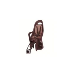 Polisport Groovy RS+ Rear Baby Carrier With Reclining Mounting System Brown Dark Brown