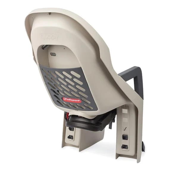 Polisport Guppy Maxi CFS Child Bike Seat Cream Grey 2 Polisport Guppy Maxi CFS Child Bike Seat Cream Grey - Image 2