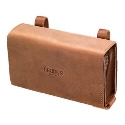 Brooks England Saddle Bag D-Shaped Light Brown