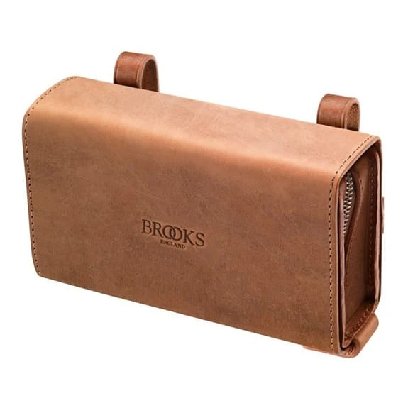 Brooks England Saddle Bag D-Shaped Light Brown 1 Brooks England Saddle Bag D-Shaped Light Brown