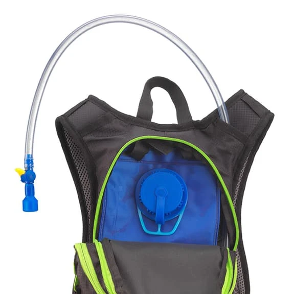 Columbus Outdoor Lake 4 Hydration Backpack Black Lime Green 2 Columbus Outdoor Lake 4 Hydration Backpack Black Lime Green - Image 2