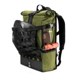 Chrome Barrage Cargo 22L Backpack Green Black Grey -Cycle Pack Shop chr bg 163 olbr 005