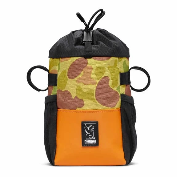 Chrome Doubletrack Feed 1.5L Handlebar Bag Yellow Green Orange 2 Chrome Doubletrack Feed 1.5L Handlebar Bag Yellow Green Orange - Image 2