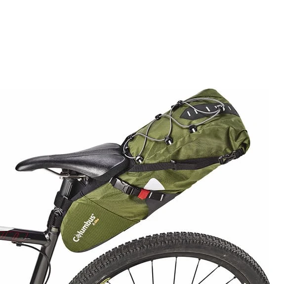 Columbus Outdoor Dry Saddle Bag 11L Green Khaki 2 Columbus Outdoor Dry Saddle Bag 11L Green Khaki - Image 2