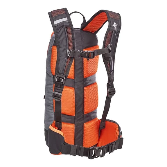 Columbus Outdoor Giro 12L Backpack Grey Orange 2 Columbus Outdoor Giro 12L Backpack Grey Orange - Image 2