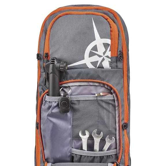 Columbus Outdoor Giro 12L Backpack Grey Orange 3 Columbus Outdoor Giro 12L Backpack Grey Orange - Image 3