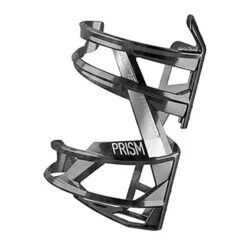 Elite Prism Bottle Holder Left Side Opening Black White Shiny