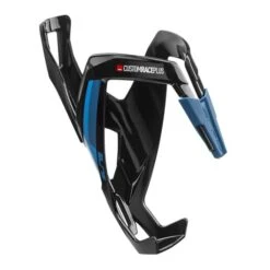 Elite Custom Race Plus Bottle Cage Black Blue