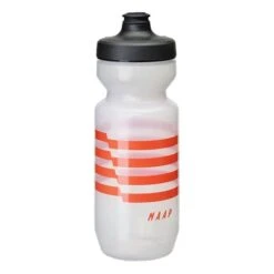 Drinking Bottle MAAP Emblem 650 Ml White Translucent Red