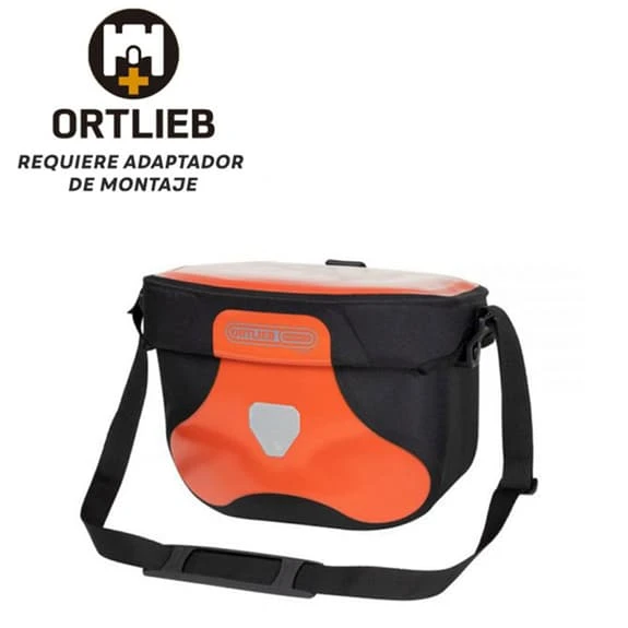 Ortlieb UltiMate Six Free Handlebar Bag 6.5L Rust Red Black 1 Ortlieb UltiMate Six Free Handlebar Bag 6.5L Rust Red Black
