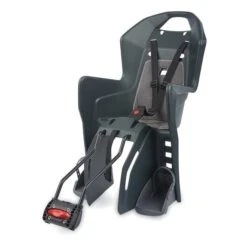 Polisport Koolah 29" Child Bike Seat Dark Grey Silver