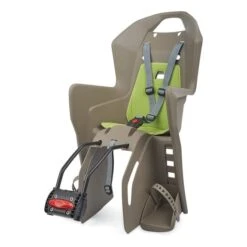 Polisport Koolah FF Frame Mounted Baby Carrier Brown Green