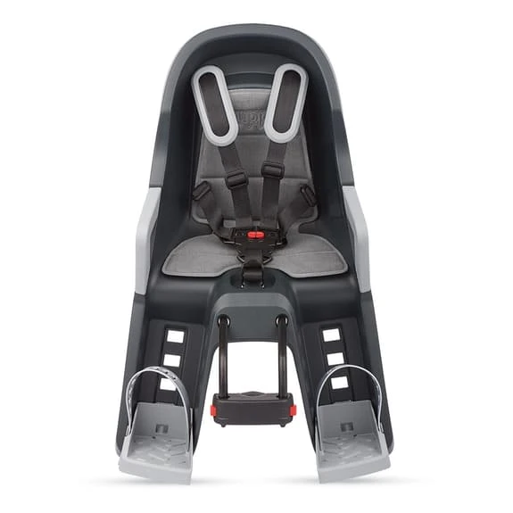 Polisport Guppy RS Reclining Child Bike Seat Dark Grey Silver 2 Polisport Guppy RS Reclining Child Bike Seat Dark Grey Silver - Image 2