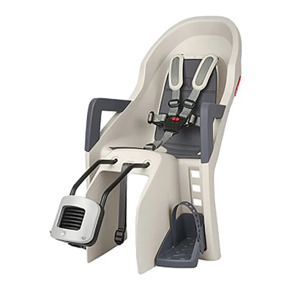 Polisport Guppy Maxi Plus FF Rear Frame Mounted Baby Carrier Cream Grey 2 Polisport Guppy Maxi Plus FF Rear Frame Mounted Baby Carrier Cream Grey - Image 2