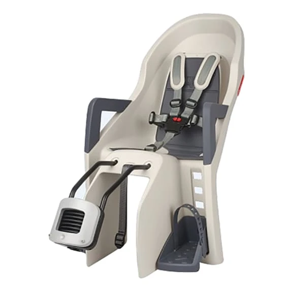 Polisport Guppy Maxi Plus FF Rear Frame Mounted Baby Carrier Cream Grey 1 Polisport Guppy Maxi Plus FF Rear Frame Mounted Baby Carrier Cream Grey