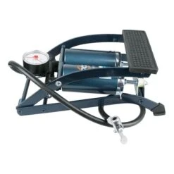 SKS Twin Air Foot Pump Metallic Blue
