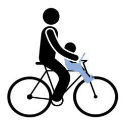 Thule Yeep Baby Carrier Mini Front Silver -Cycle Pack Shop th12020105 4