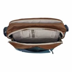 Vaude Cycle Messenger L Shoulder Bag Light Brown Navy Blue -Cycle Pack Shop vu 16120 304 004