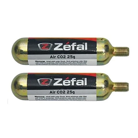 ZEFAL Zéfal Threaded CO2 Cartridges 25g (2 Pack) 1 ZEFAL Zéfal Threaded CO2 Cartridges 25g (2 Pack)