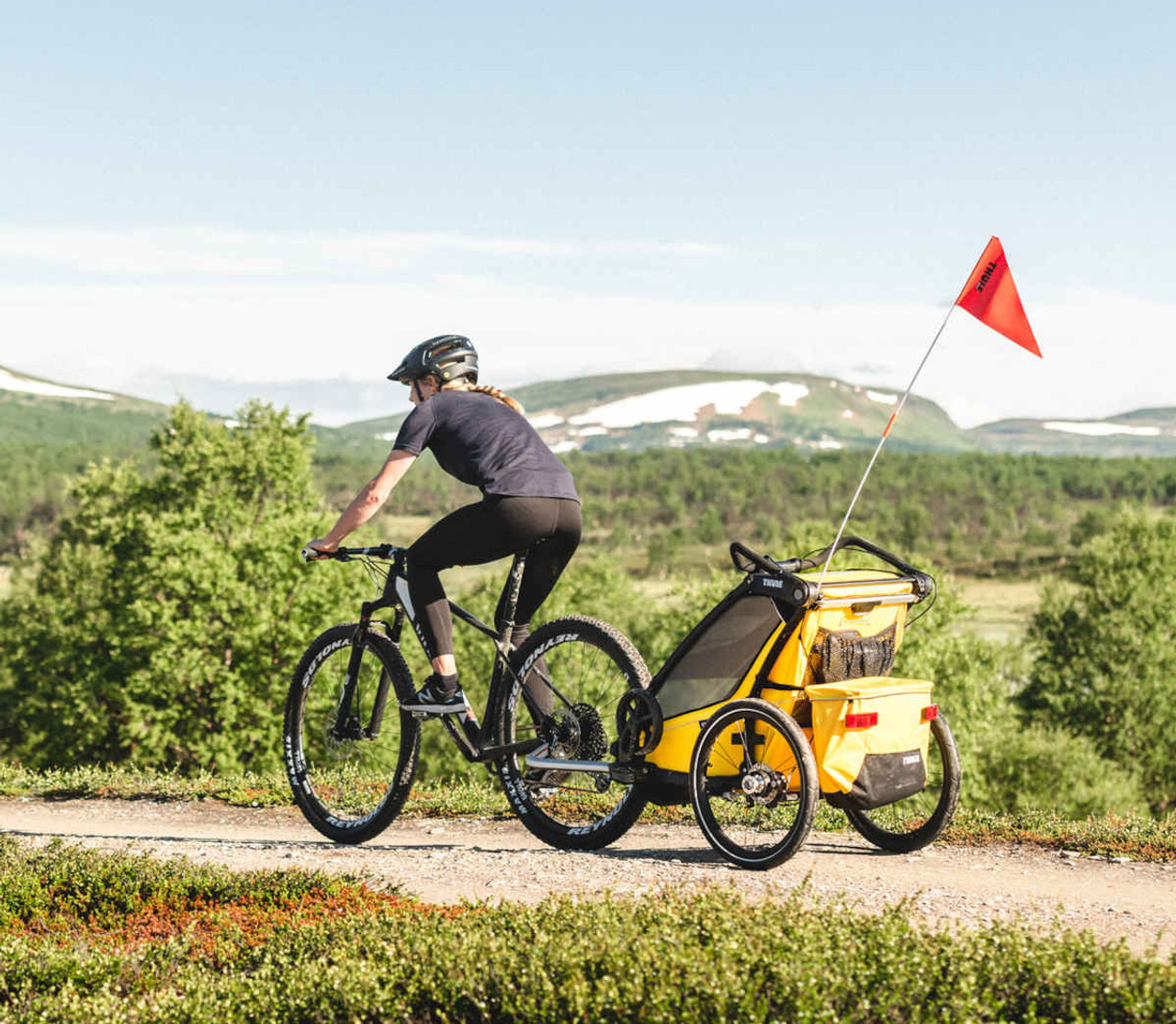 Front Page -Cycle Pack Shop thule chariot sport 2 kids bike trailer spectra yellow 10201024au lifestyle2 68004